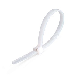 КСЗ 5х250 (бел) (100шт) Стяжки нейлоновые