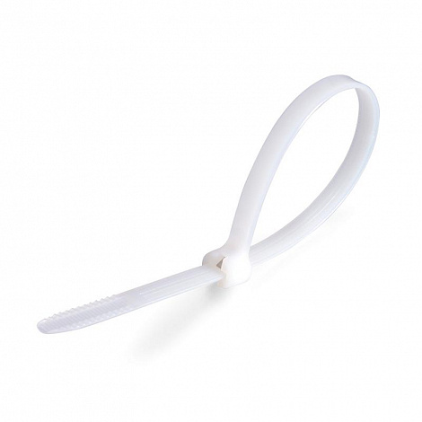 КСЗ 8x400 (бел) (100шт) Стяжка нейлоновая