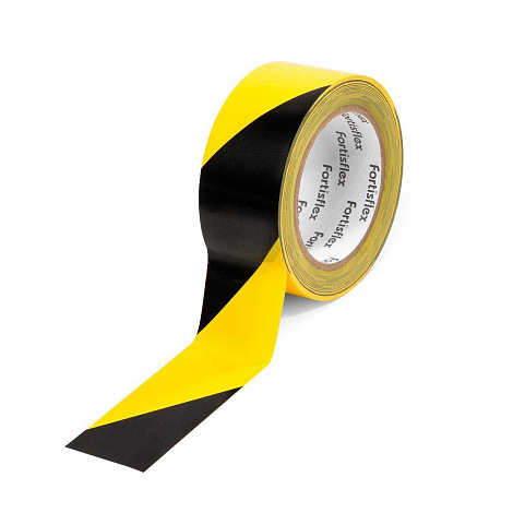 ЛКР-50 (ж/чер) (33м) разметочная Лента клейкая